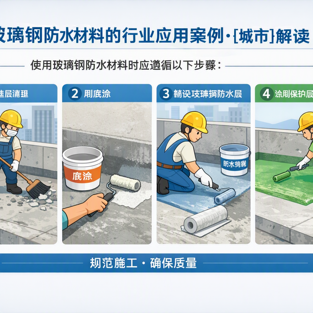 玻璃钢防水材料的行业应用案例，汉中解读